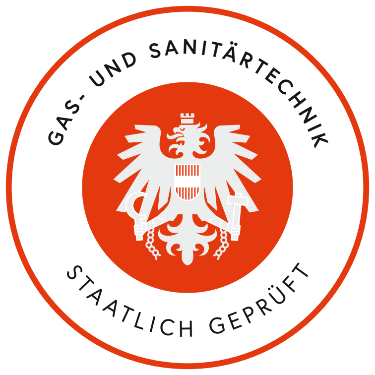 Gas- und Sanitärtechnik staatlich geprüft Siegel
